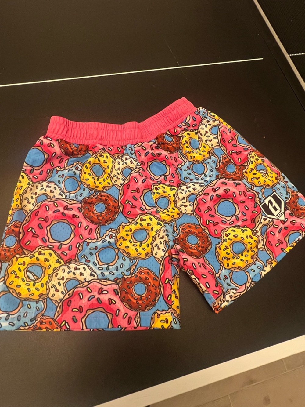 Baseball Lifestyle 101 Donut Print Shorts - Pink Multi